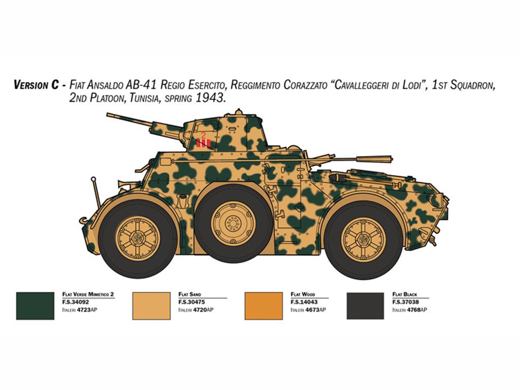 Autoblinda AB 41 with Bersaglieri El Alamein (Vista 5)