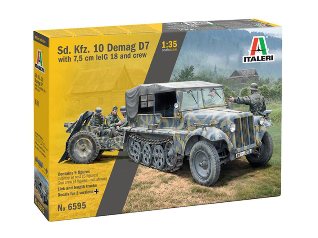 Sd. Kfz. 10 Demag D7 with 7,5 cm leIG 18 and crew (Vista 1)