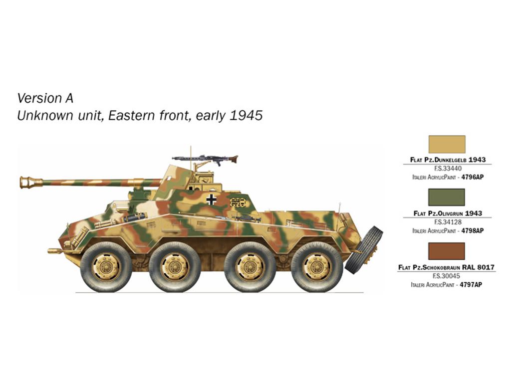 Vehiculo Blindado SD.KFZ. 234/4 6 Ruedas (Vista 2)