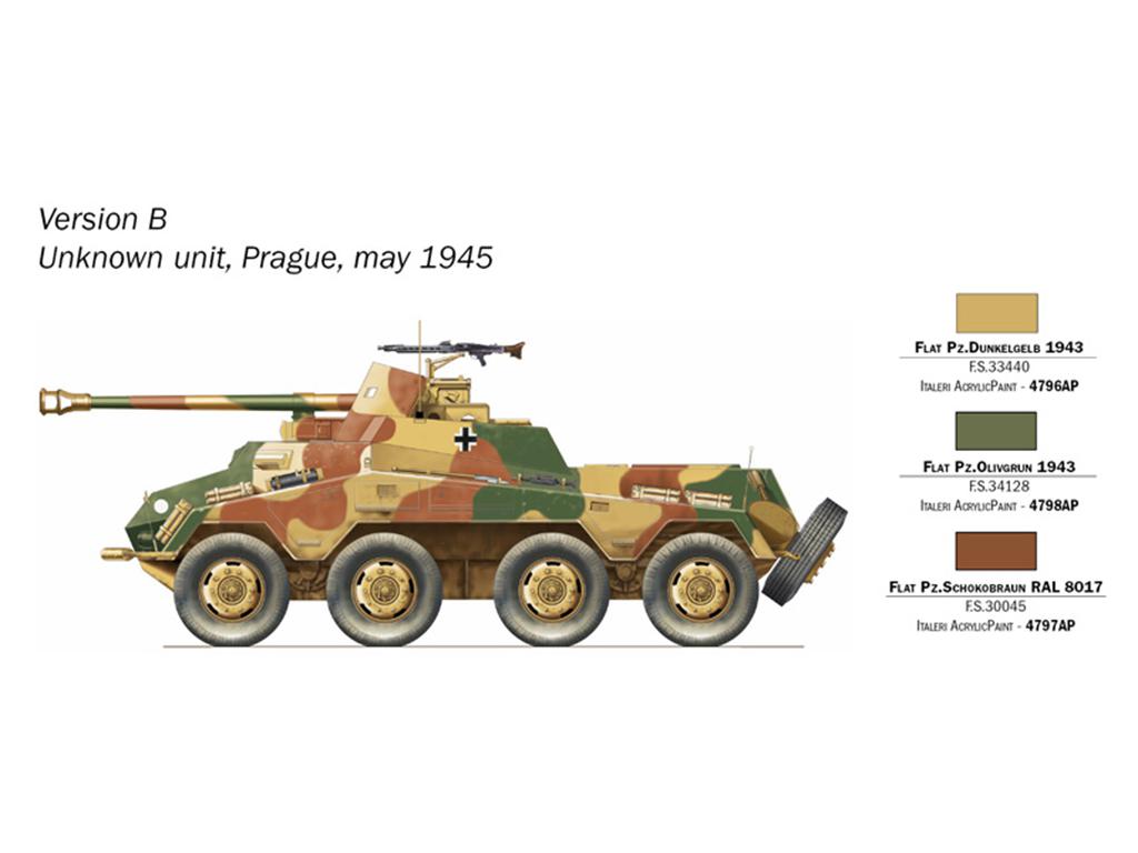 Vehiculo Blindado SD.KFZ. 234/4 6 Ruedas (Vista 3)