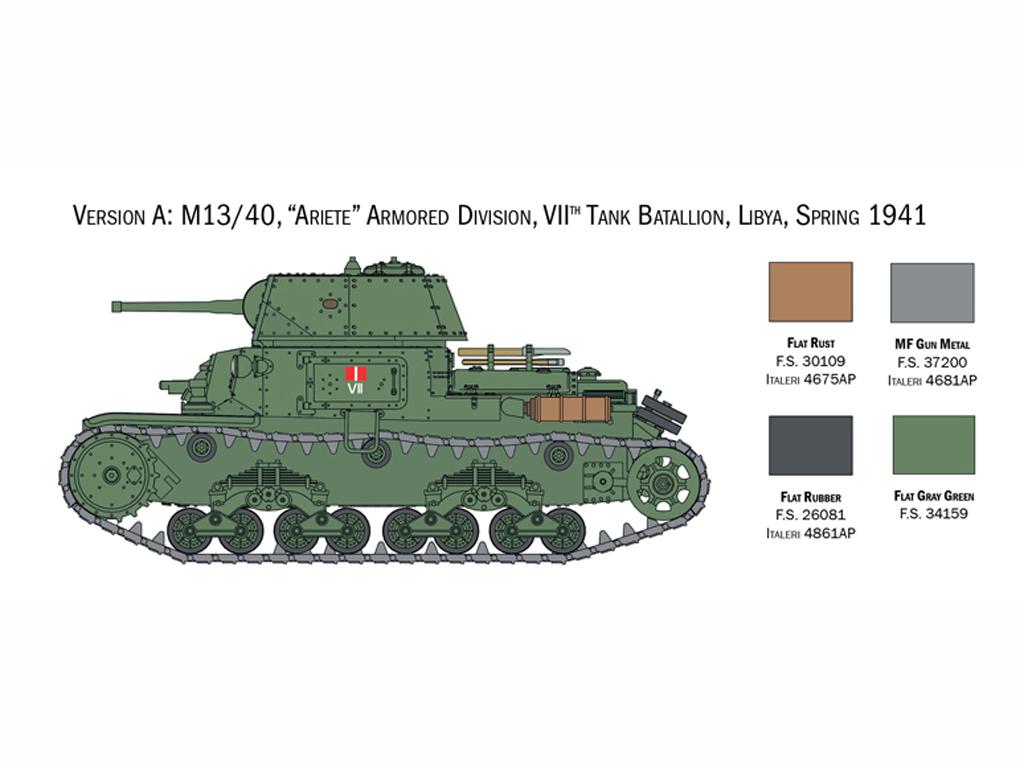 Italian Tanks - Semoventi M13/40 - M14/41 - M40 - M41 (Vista 4)