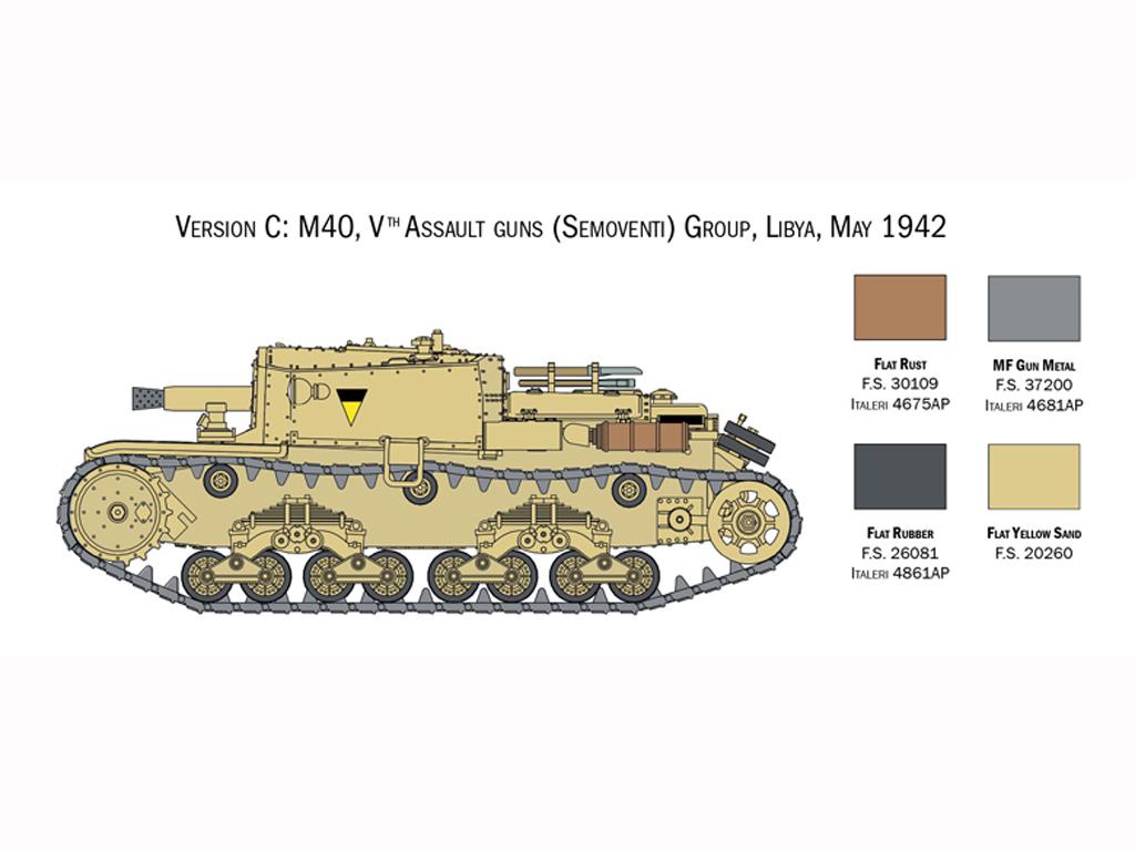 Italian Tanks - Semoventi M13/40 - M14/41 - M40 - M41 (Vista 6)