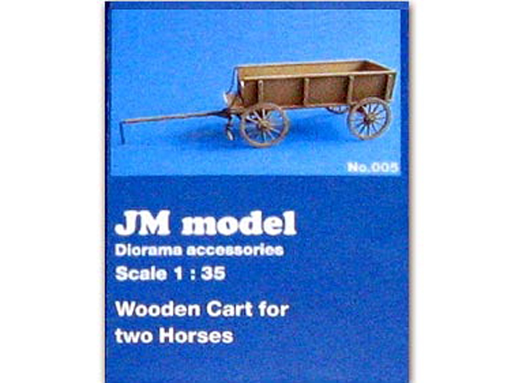 Carro de madera para dos caballos  (Vista 1)