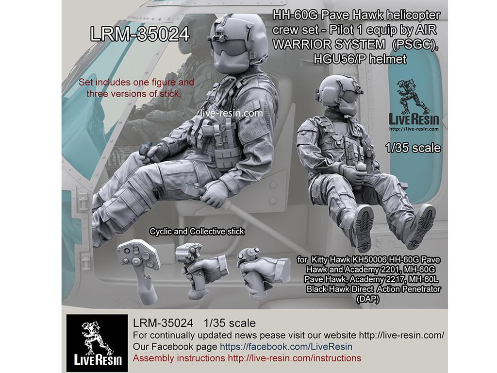 HH-60G Pave Hawk helicopter crew set - Pilot 1 (Vista 1)