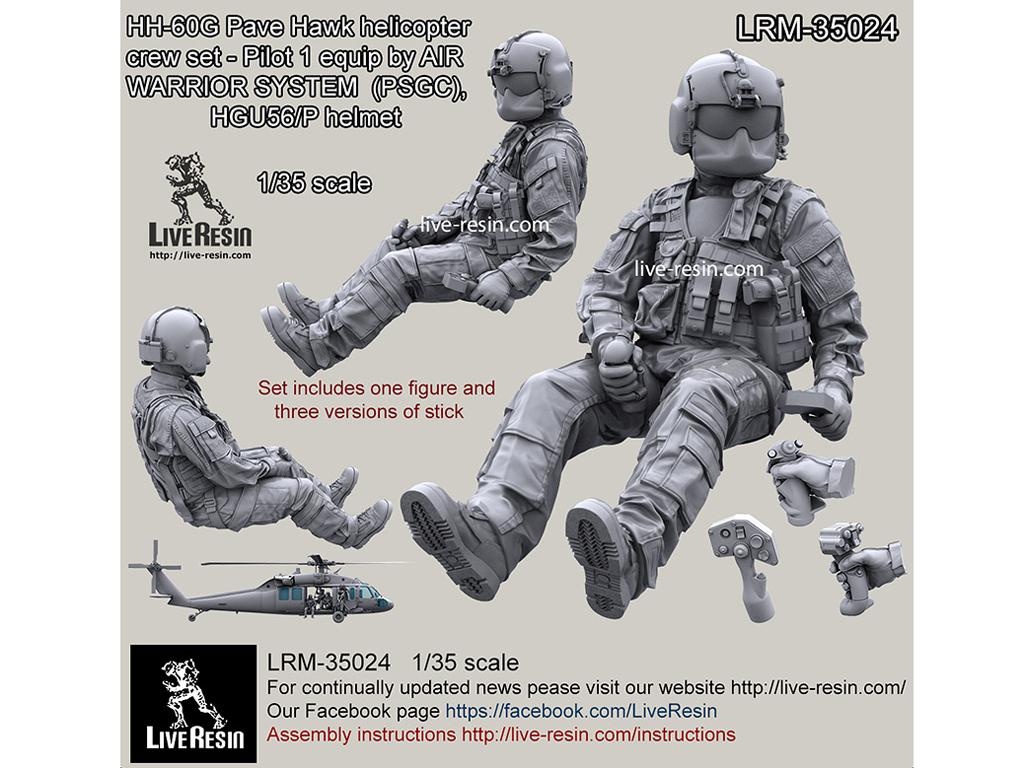 HH-60G Pave Hawk helicopter crew set - Pilot 1 (Vista 2)