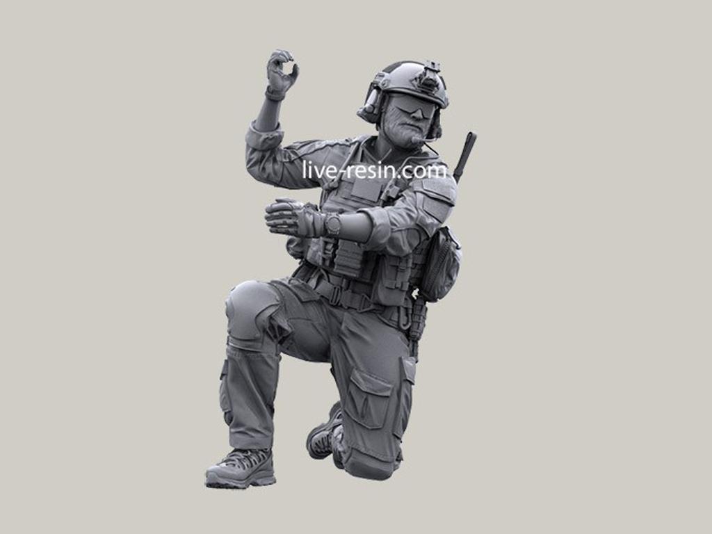 Personal SOF transportado en la puerta de carga (Vista 5)