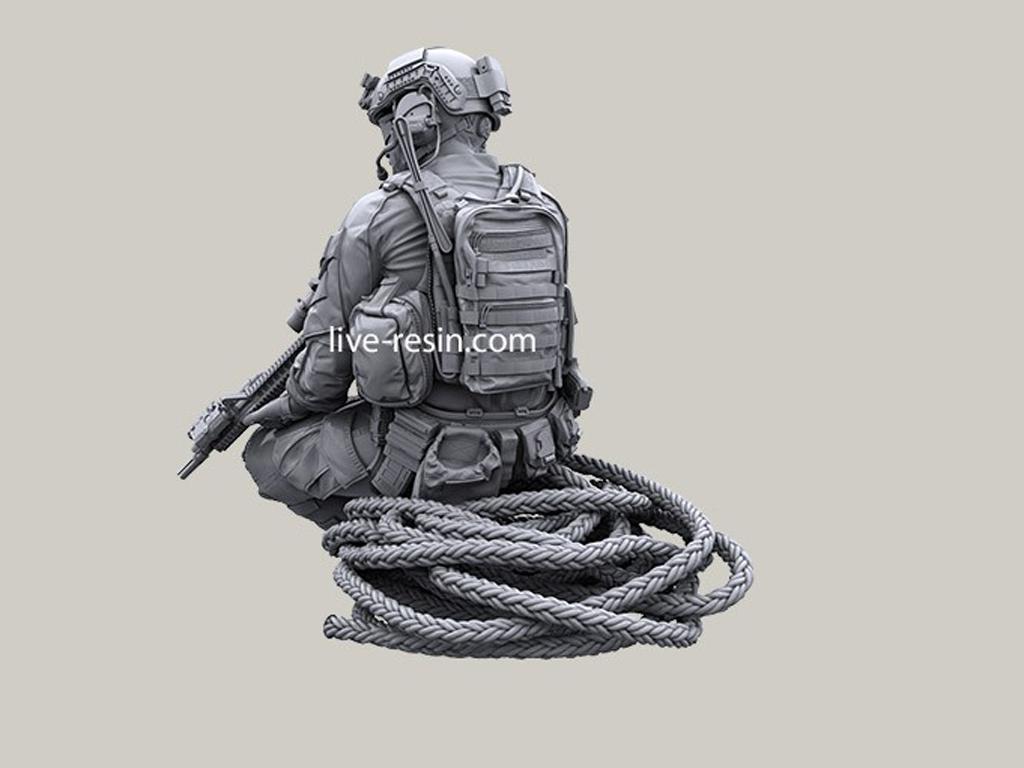 Personal SOF transportado en la puerta de carga (Vista 8)