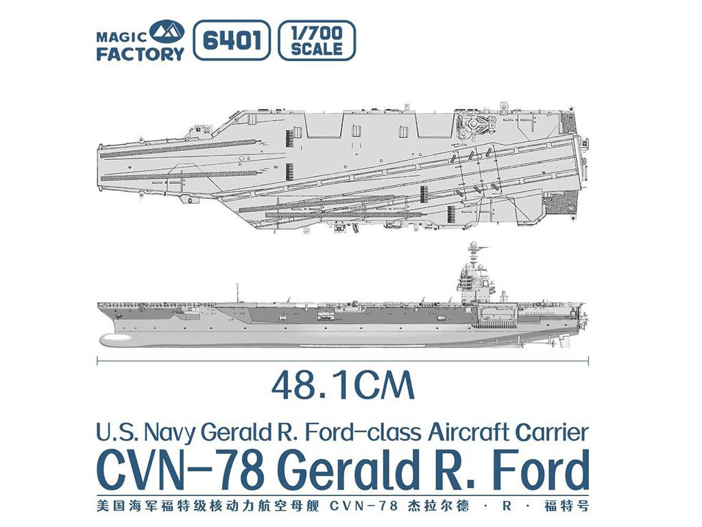 U.S. Navy Gerald R. Ford-class Aircraft Carrier- USS Gerald R. Ford CVN-78 (Vista 3)
