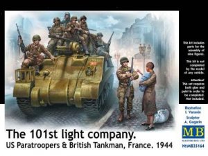 US Paratroopers & British Tankman, Franc  (Vista 1)