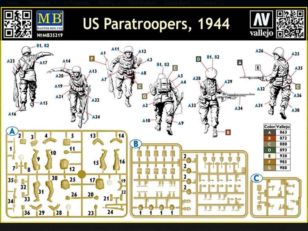 Paracaidistas de EE.UU. 1944 (Vista 2)