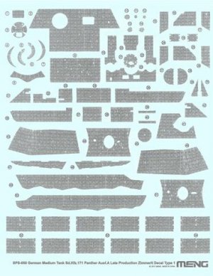 German Medium Tank Sd.Kfz.171 Panther Au - Ref.: MENG-SPS050