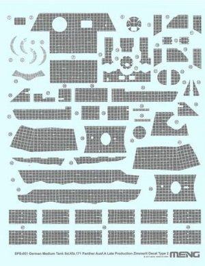 German Medium Tank Sd.Kfz.171 Panther Au - Ref.: MENG-SPS051