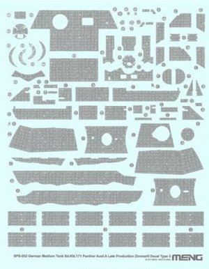 German Medium Tank Sd.Kfz.171 Panther Au - Ref.: MENG-SPS052