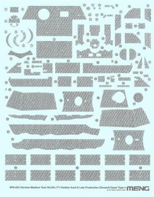 German Medium Tank Sd.Kfz.171 Panther Au - Ref.: MENG-SPS053