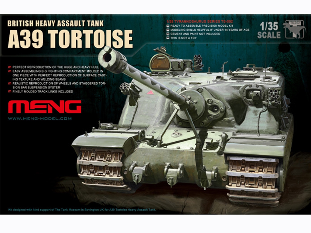 British A39 Tortoise Heavy Assault Tank - Ref.: MENG-TS002