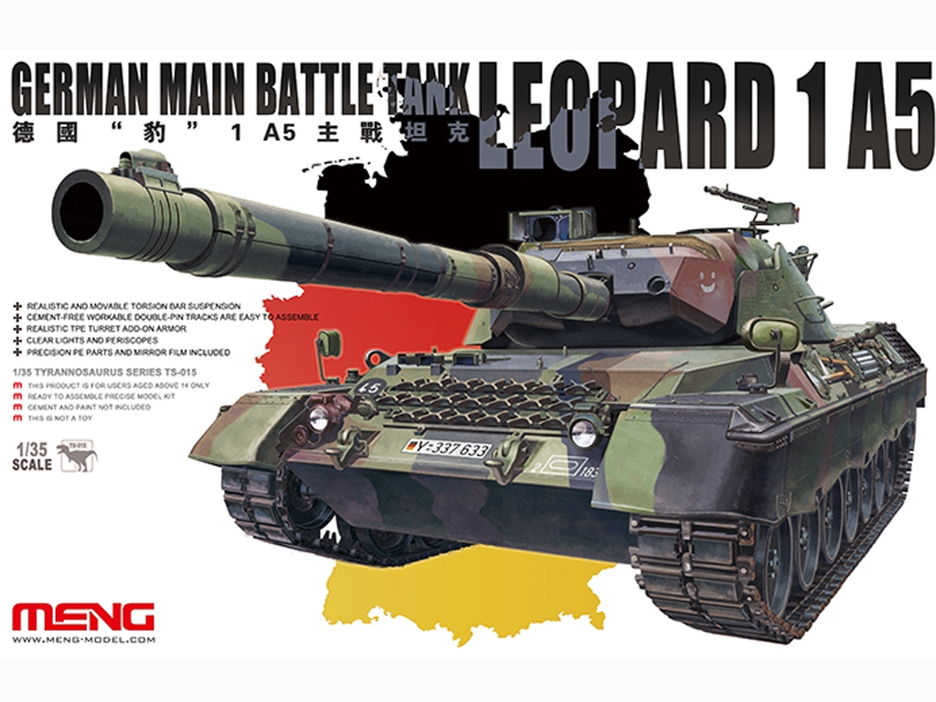 German Main Battle Tank Leopard 1 A5  (Vista 1)