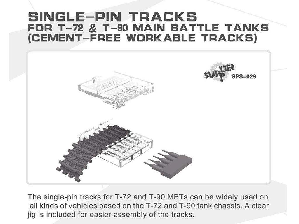 Orugas de un solo perno para los carros de combate principales T-72 y T-90 (Vista 2)
