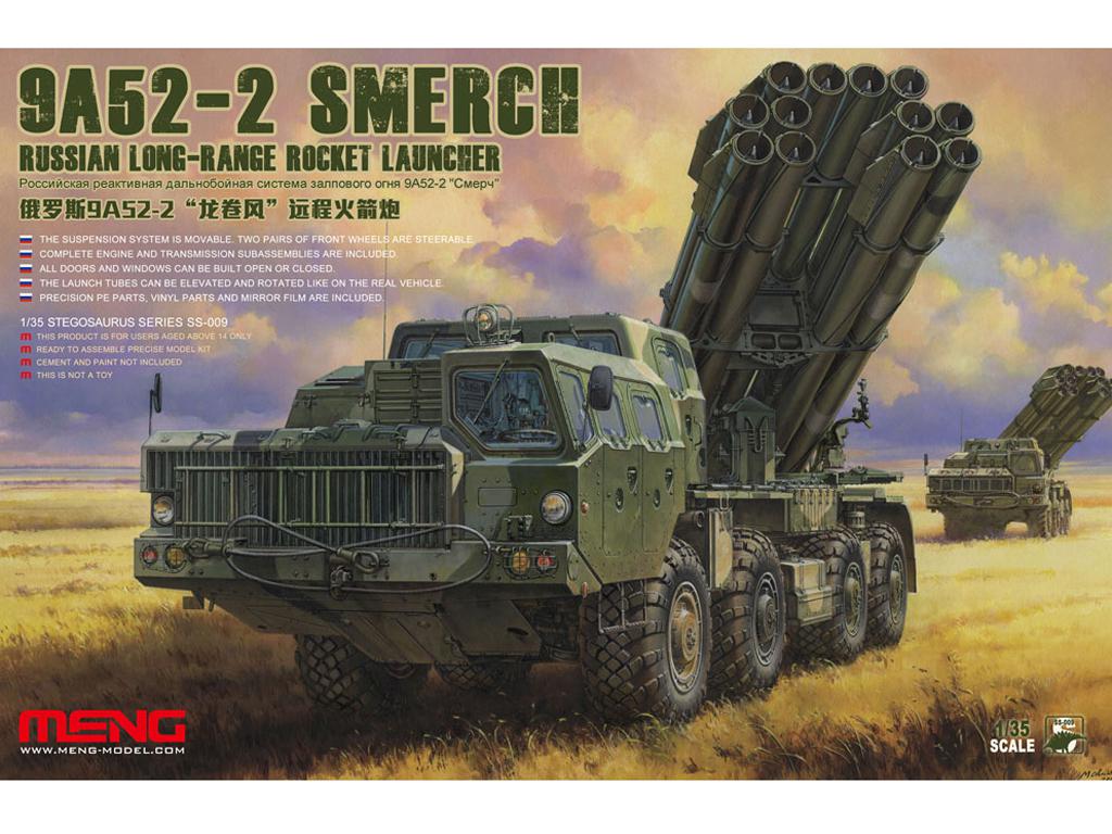 Lanzacohetes de largo alcance ruso 9A52-2 Smerch (Vista 1)
