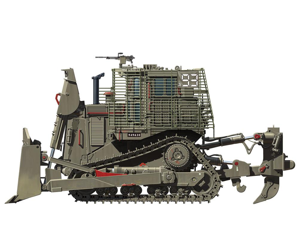 D9R Bulldozer Armado con Armadura SLAT (Vista 2)