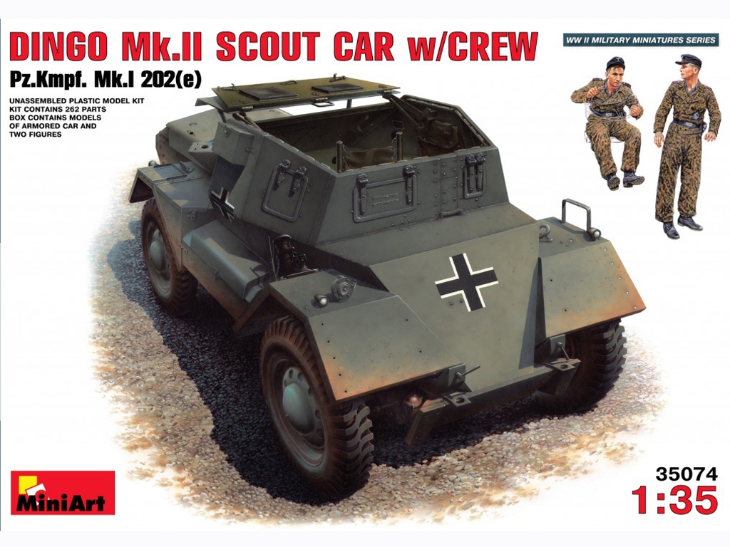 Dingo Mk.II Armored Car w/ German Crew  (Vista 1)