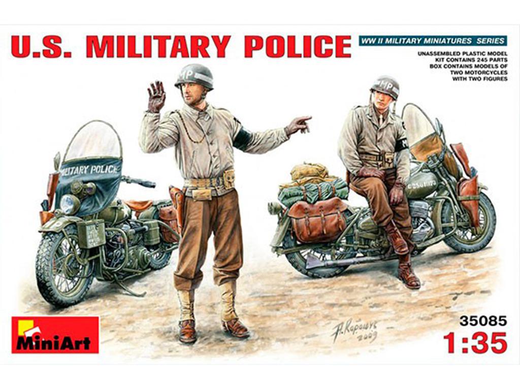 Policía Militar estadounidense con motoc  (Vista 1)