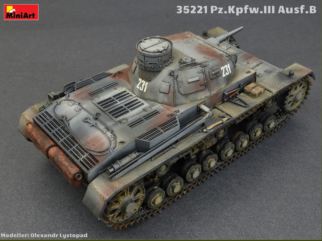 Pz.Kpfw.III Ausf.B w/Crew  (Vista 10)