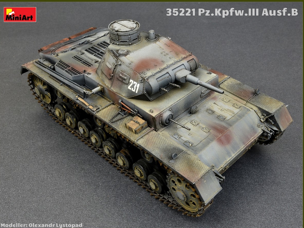 Pz.Kpfw.III Ausf.B w/Crew  (Vista 2)