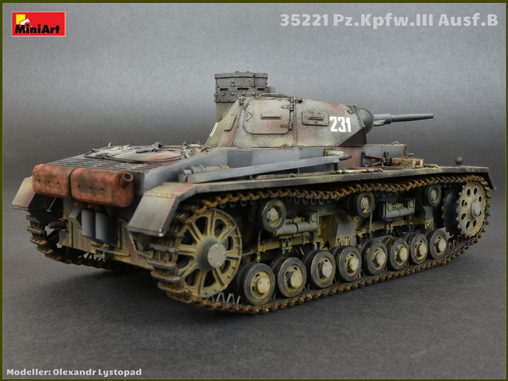 Pz.Kpfw.III Ausf.B w/Crew  (Vista 3)