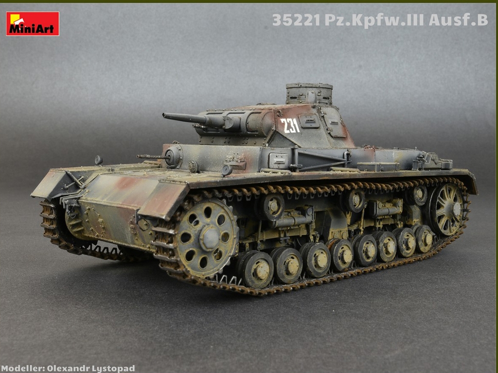 Pz.Kpfw.III Ausf.B w/Crew  (Vista 4)