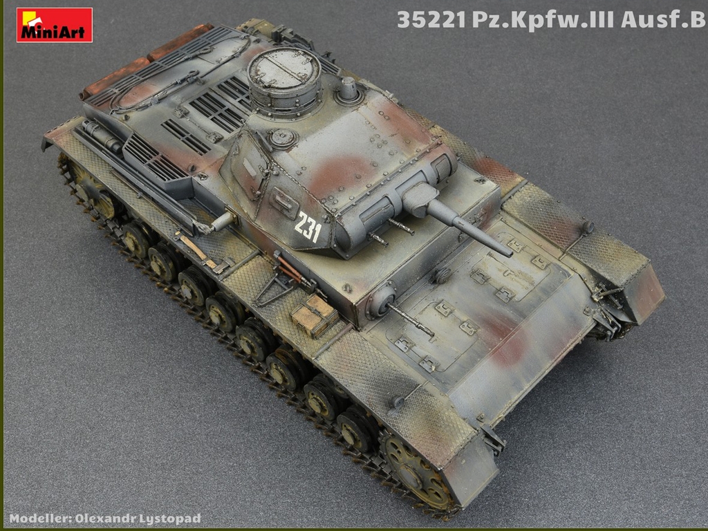 Pz.Kpfw.III Ausf.B w/Crew  (Vista 9)
