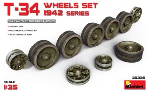 Conjunto de ruedas T-34. Serie 1942  (Vista 1)