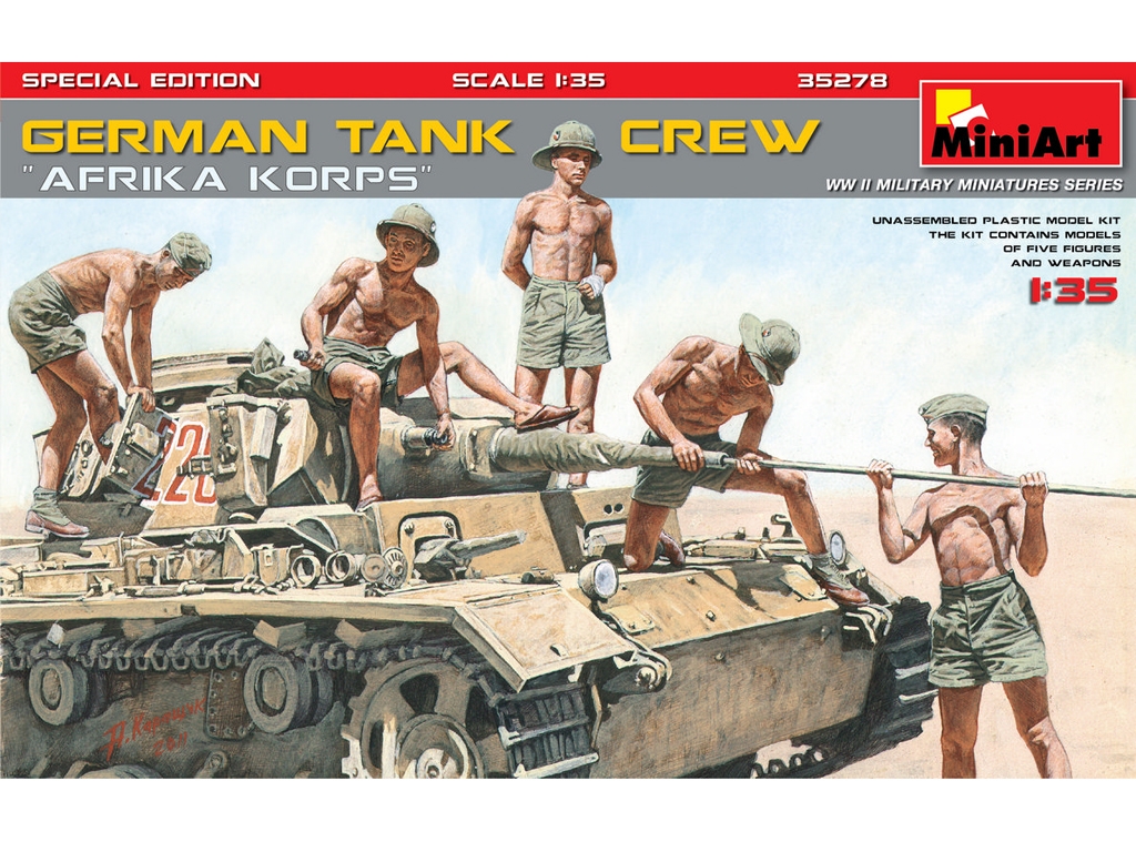 German Tank Crew Afrika Korps  (Vista 1)