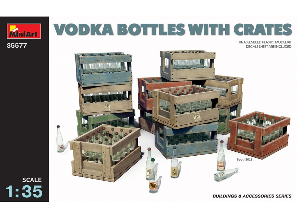 Botellas y Cajas de Vodka (Vista 2)