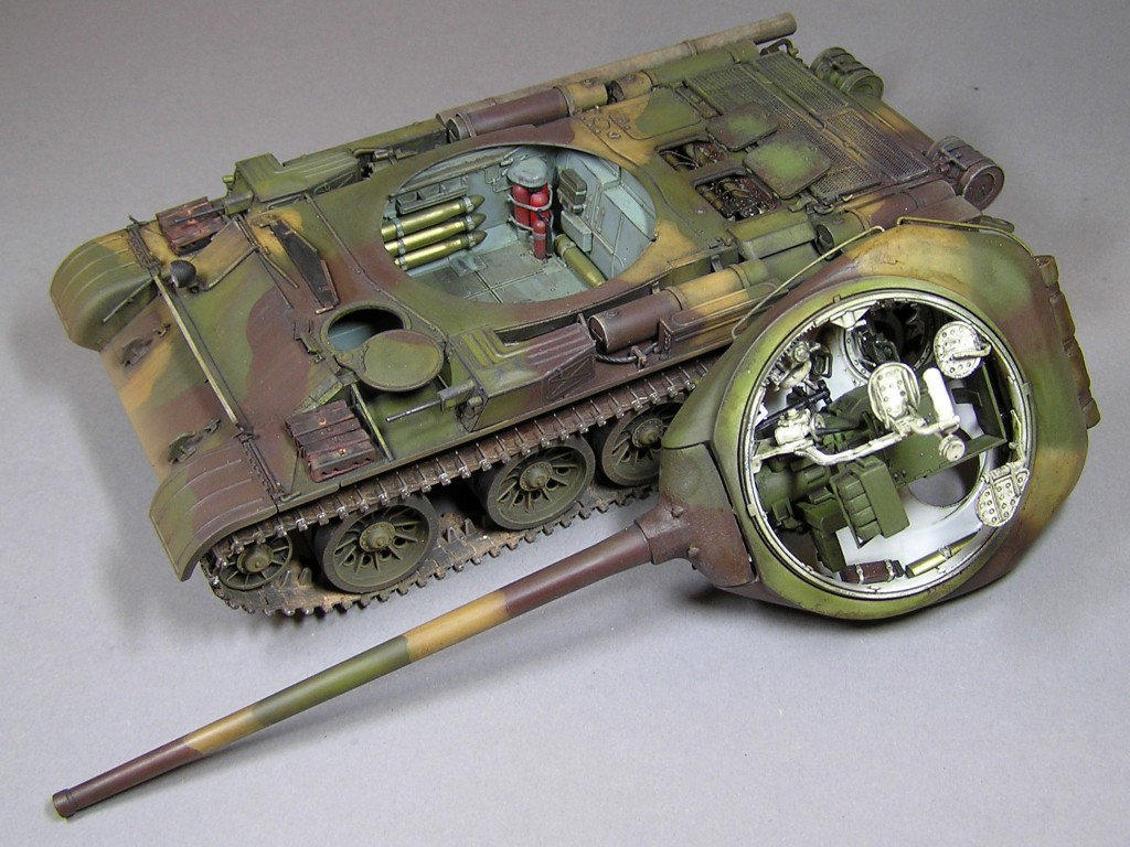 T-54-1 Tanque Medio Sovietico Interior k  (Vista 5)