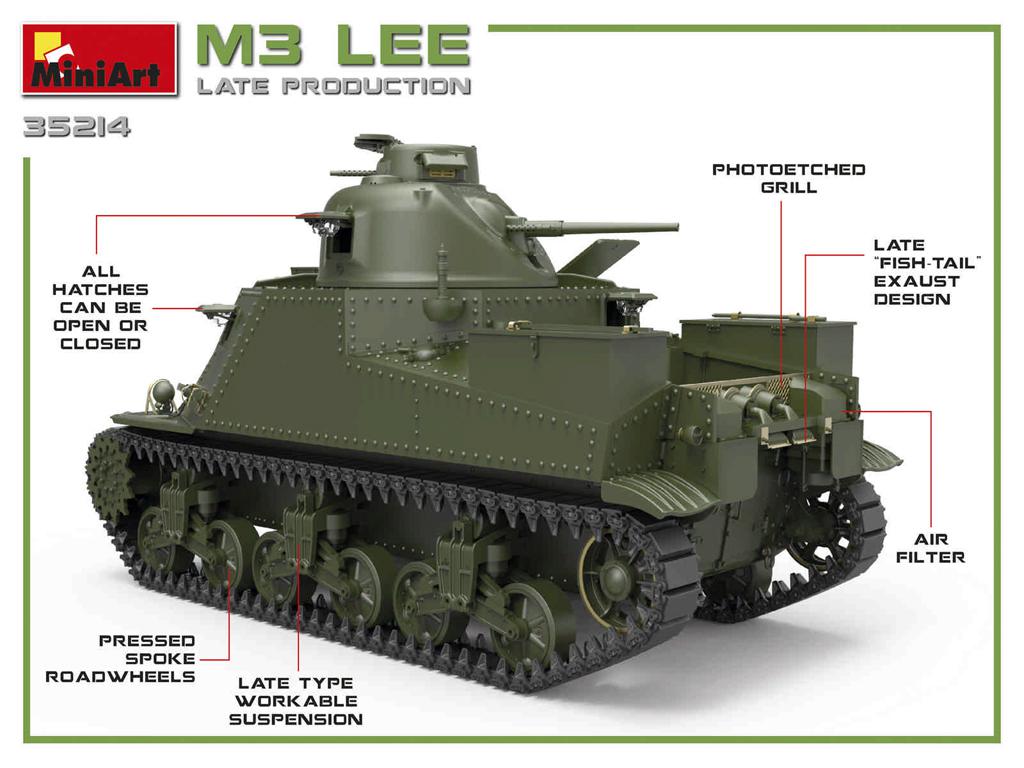 Tanque M3 Lee Late  (Vista 8)