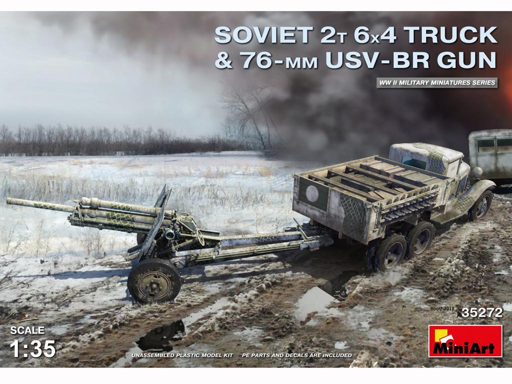 Soviet 2T 6x4 Truck with 76mm USV-BR Gun (Vista 1)