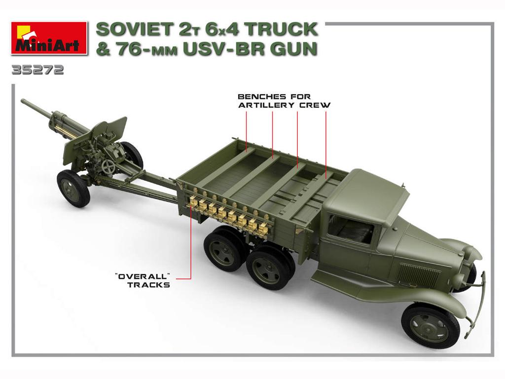 Soviet 2T 6x4 Truck with 76mm USV-BR Gun (Vista 2)