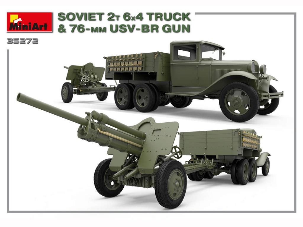 Soviet 2T 6x4 Truck with 76mm USV-BR Gun (Vista 4)