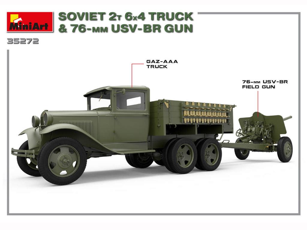 Soviet 2T 6x4 Truck with 76mm USV-BR Gun (Vista 5)
