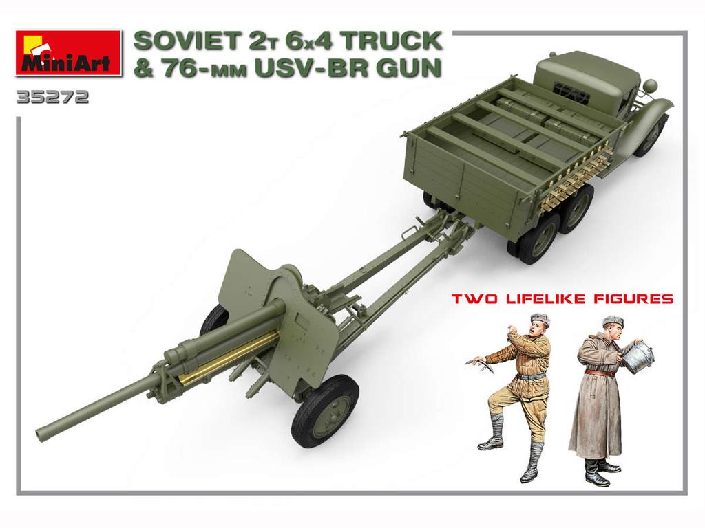 Soviet 2T 6x4 Truck with 76mm USV-BR Gun (Vista 6)