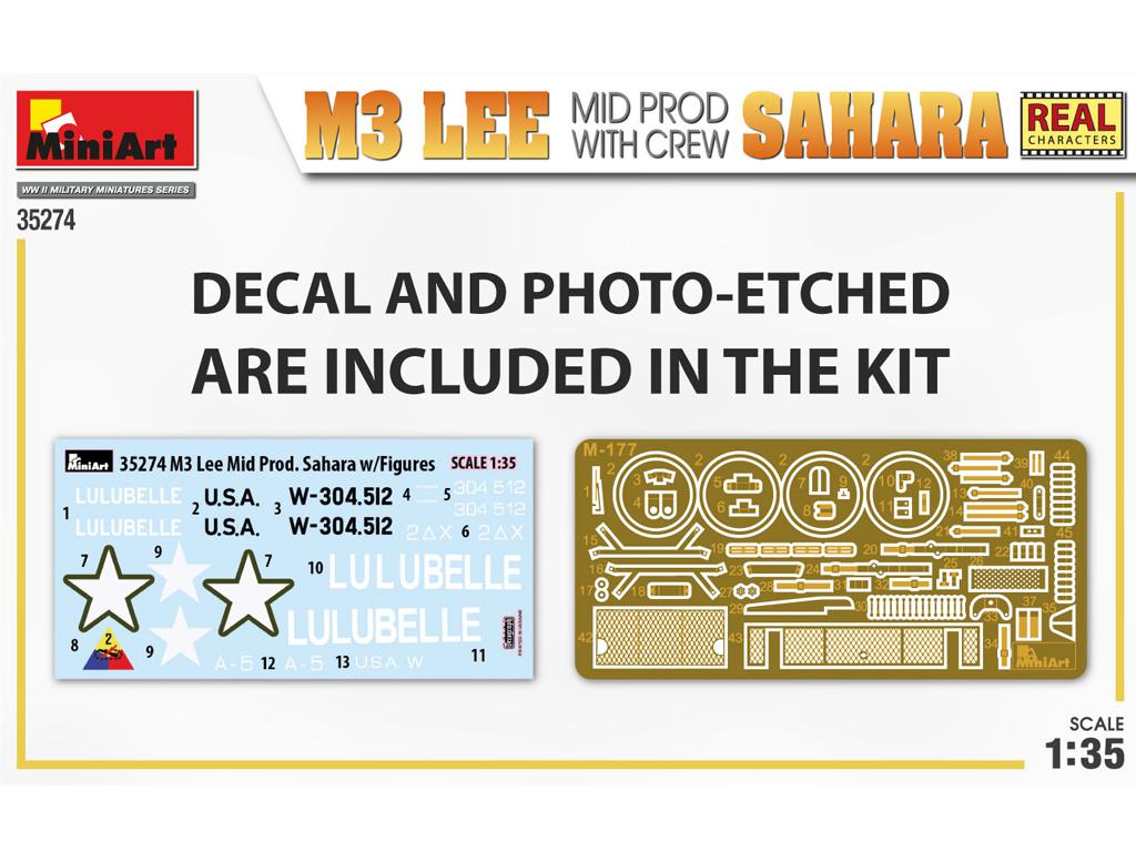 M3 LEE Mid Prod. Sahara w/Crew (Vista 3)