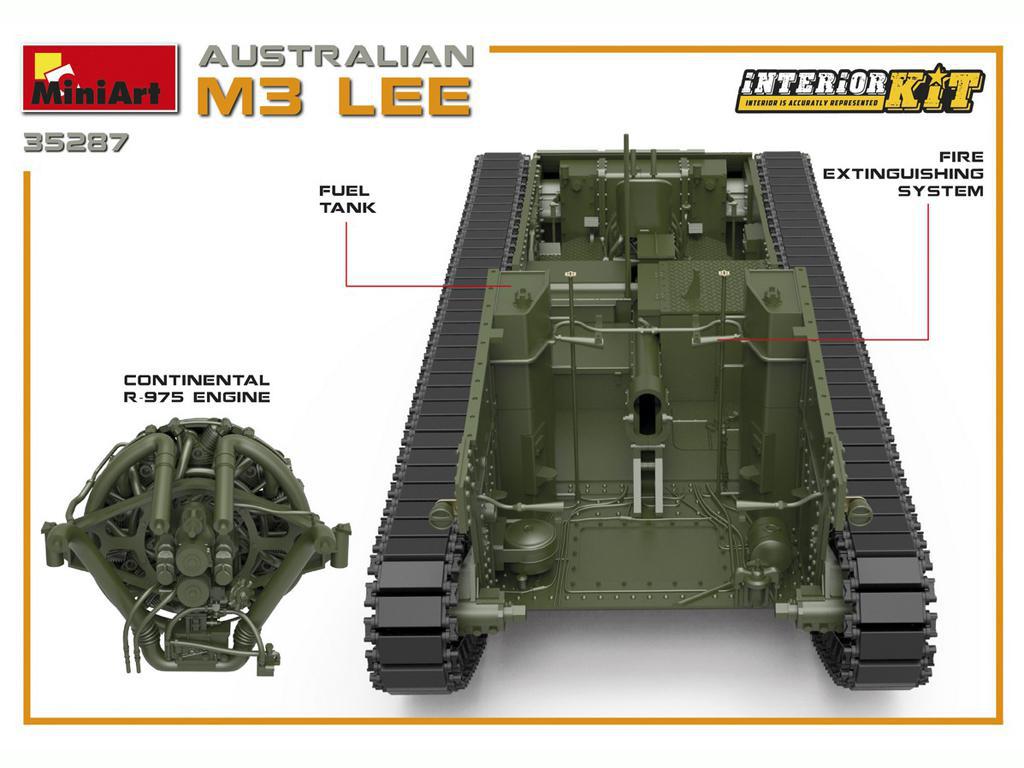 Australian M3 LEE. Interior Kit (Vista 6)