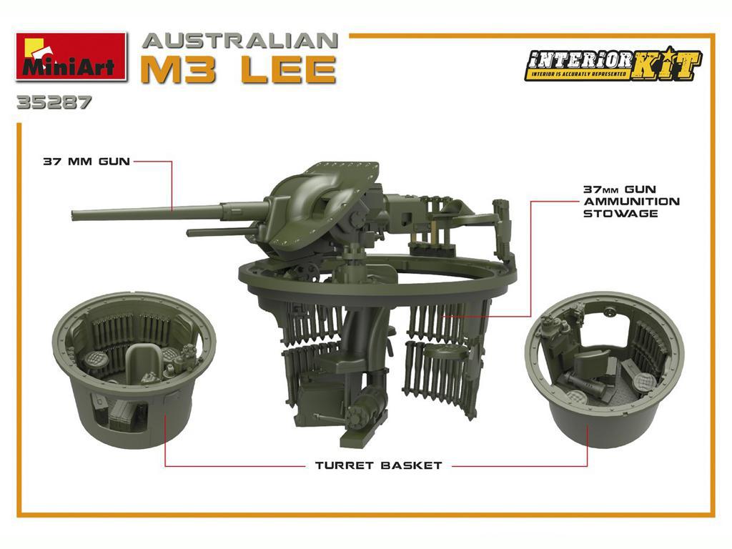 Australian M3 LEE. Interior Kit (Vista 7)