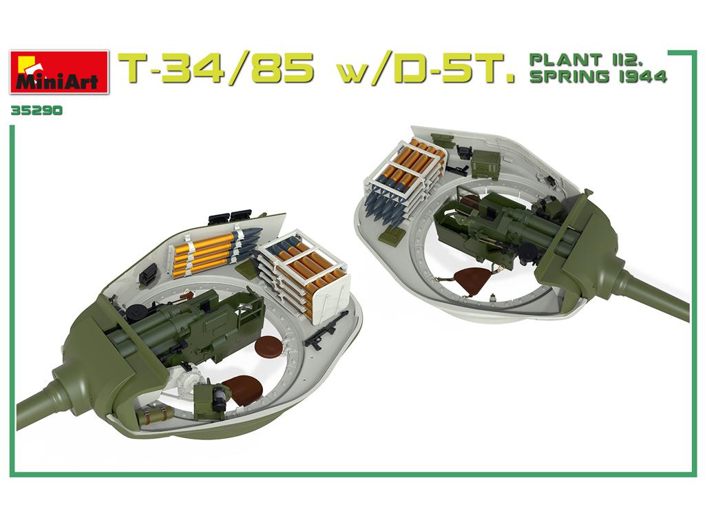 T-34/85 Czechoslovak Prod. Early Type. Interior Kit (Vista 5)