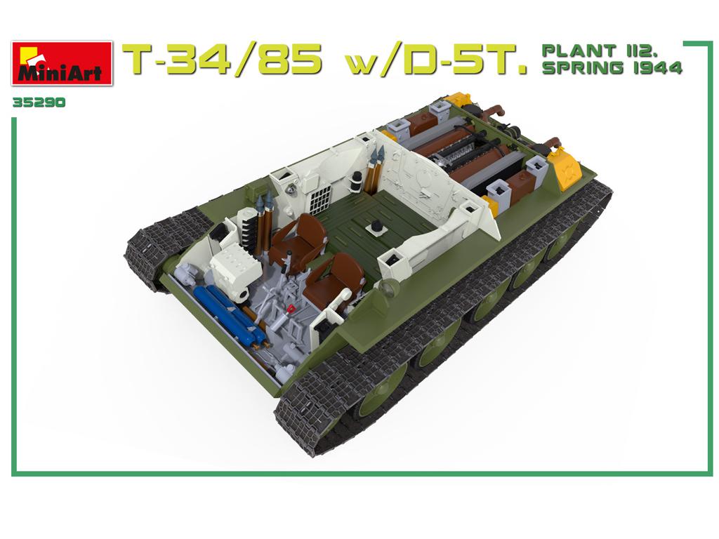 T-34/85 Czechoslovak Prod. Early Type. Interior Kit (Vista 7)