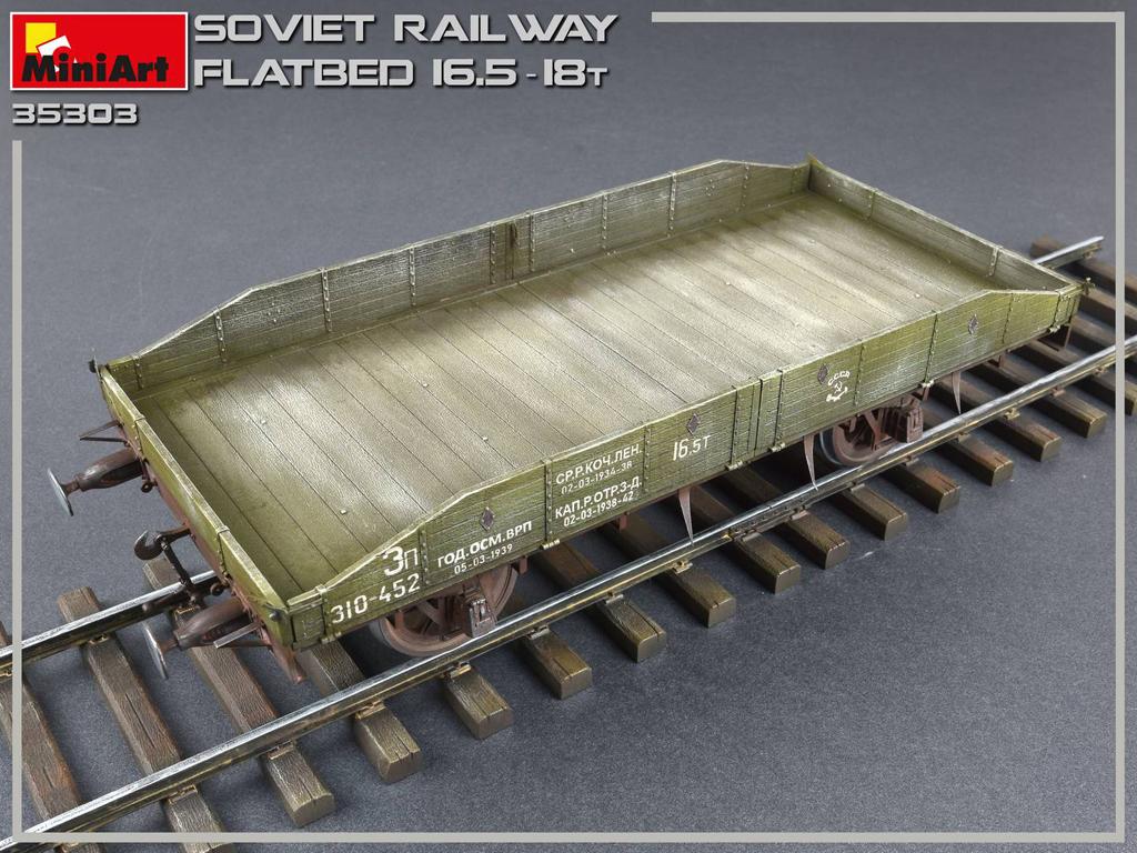 Plataforma de ferrocarril soviético 16,5-18t (Vista 5)