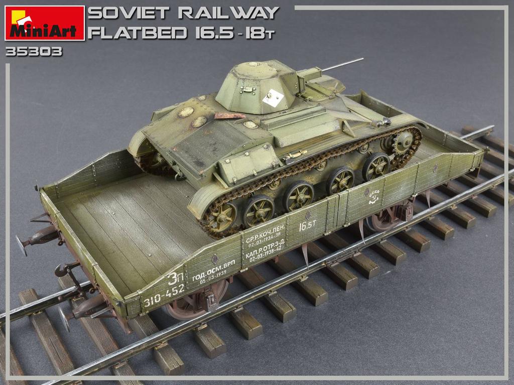 Plataforma de ferrocarril soviético 16,5-18t (Vista 7)