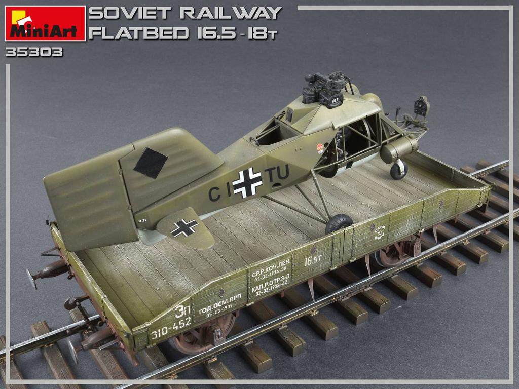 Plataforma de ferrocarril soviético 16,5-18t (Vista 8)