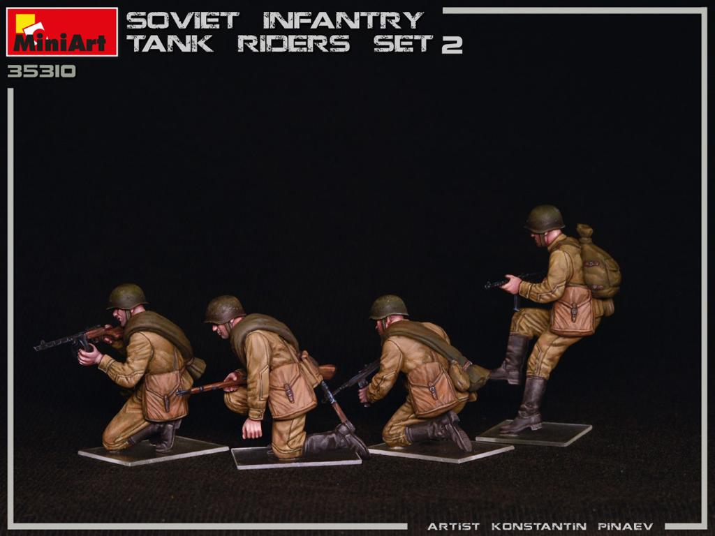 Infantería Soviética sobre Tanque Set 2 (Vista 2)