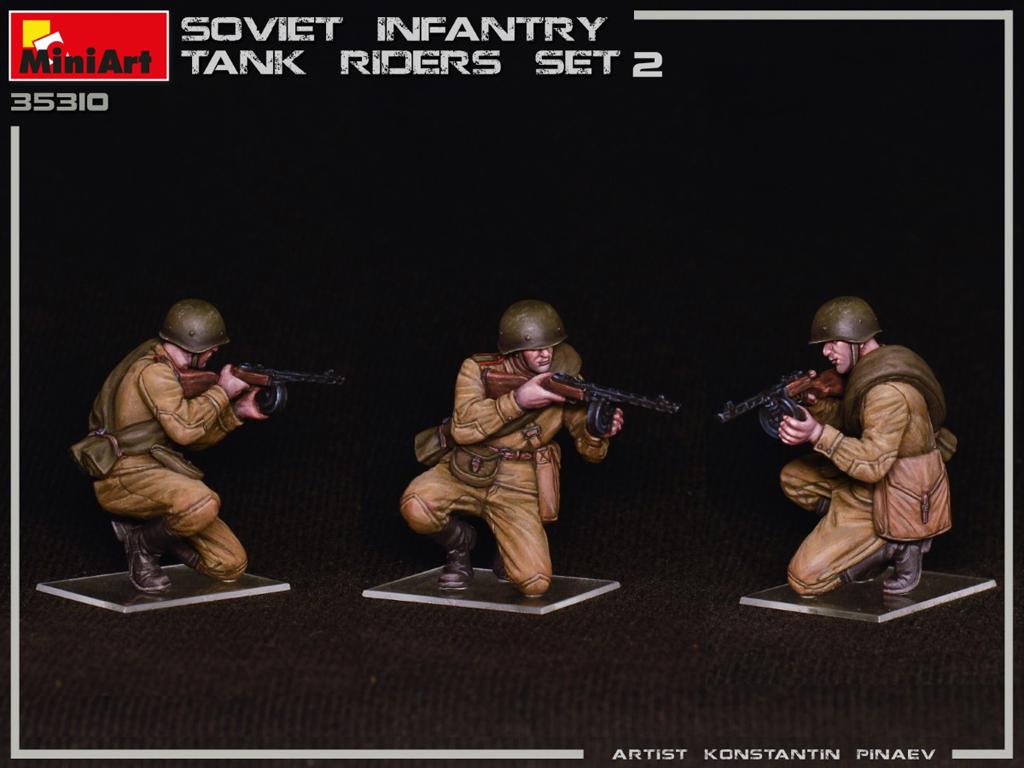 Infantería Soviética sobre Tanque Set 2 (Vista 3)